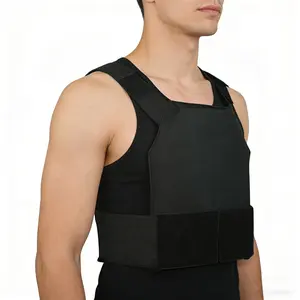 Stealth Lined Tactical Concept Vest Breathable Lightweight Adjustable Outdoor Vest for Various Body Shapes Black