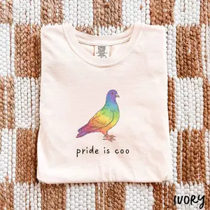 Pride Is Coo Pigeon Shirt, Funny LGBTQ Pride Month Tee, LGBT Ally