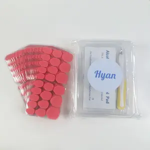 Crazy Bee Pink Jelly Glue, 20 Sheets Jelly Glue, Tool Box includes 10 Alcohol Pads, Buffer, Crystal Stick and Cuticle Remover, lasting on 7-16days, Waterproof Breathable Jelly Double Sided Nail Adhesives,Press on Nails Sticky Tabs Nail Glue Sticker