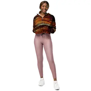 #AF ABSTRACT SUNSET Women’s cropped windbreaker