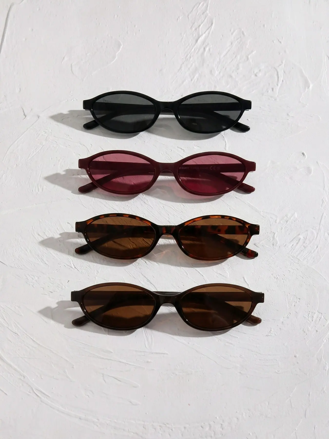 4 Pairs Women's Oval Small Frame Sunglasses, Trendy Sunglasses, Trendy Shades, All Seasons, Ideal for Outdoor Activities, Dates, Parties, Beach, Fashionable and Stylish, Trendy Beach Eyewear