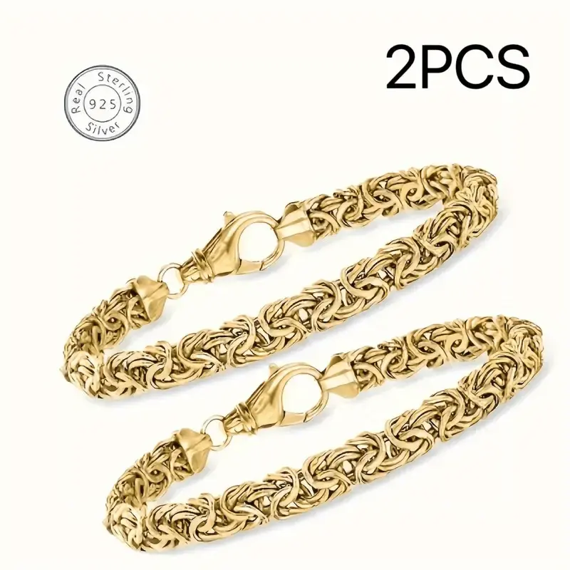 2 fashionable and simple bracelets, suitable for daily parties and birthday gifts, attending important occasions, paired with exquisite gift boxes