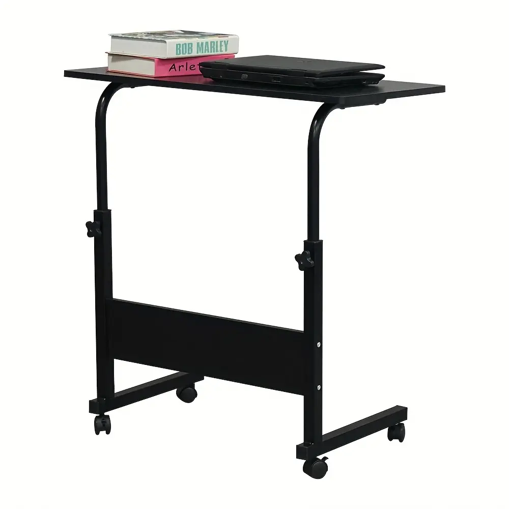 Removable P2 15MM Chipboard & Steel Side Table Modern Adjustable Height Pedestal Black/White 80x40x69-98cm Fujian China
