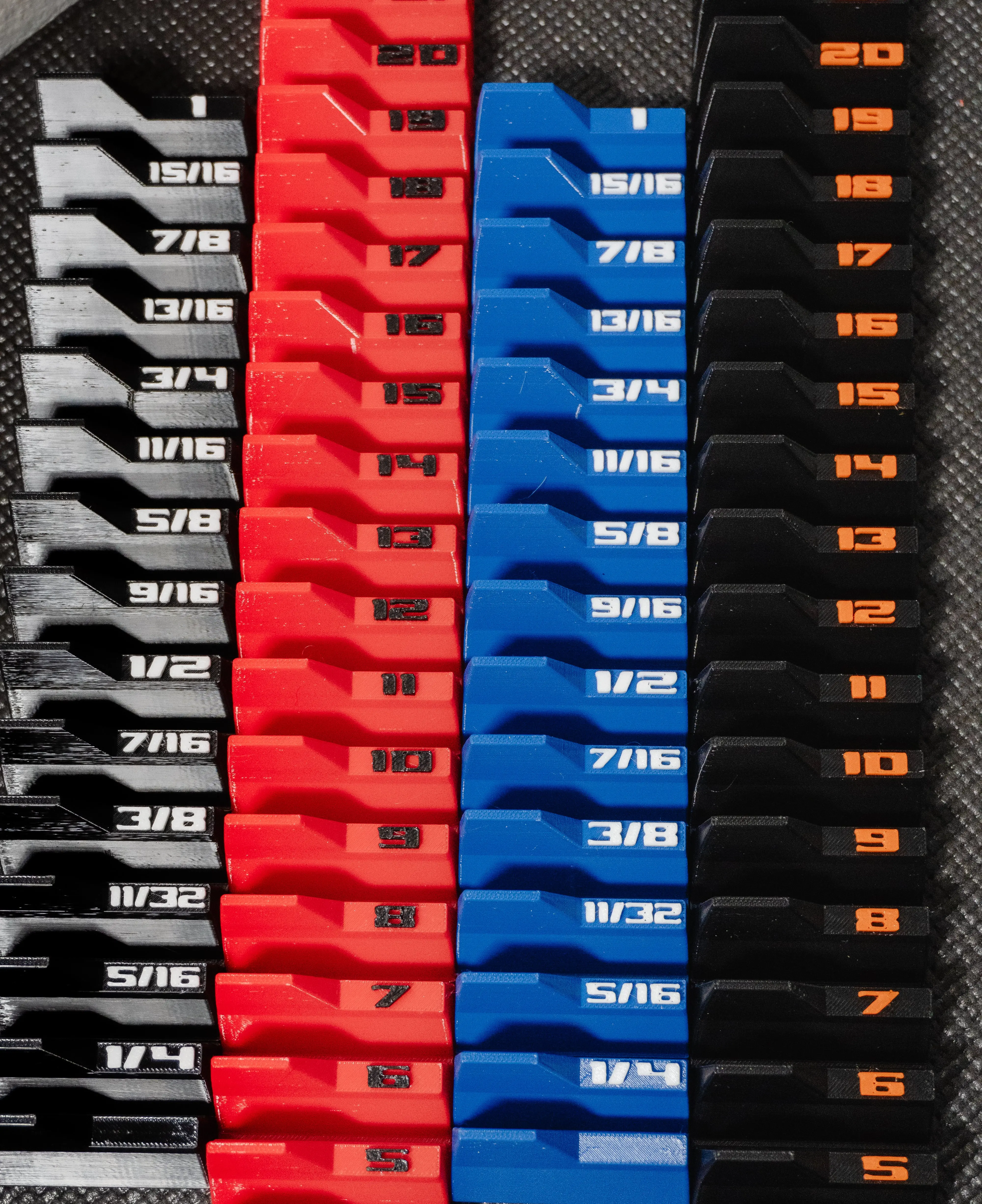Wrench Organizer Metric Or SAE | Toolbox Insert for Combination Wrenches | Drawer Tool Storage