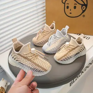 Breathable Sneakers Lightweight Breathable Mesh Youngsters' Sneakers Non-Slip Soft Sole Casual Shoes for Boys & Girls Rotating Buckle Closure Perfect for Outdoor Play Spring & Fall