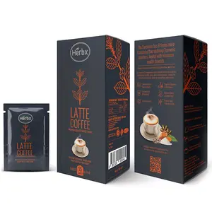 100% Organic Latte Coffee supplement with Bio curcumin, Sacha Inchi and Nano Sugar