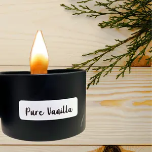 Pure Vanilla Healthy Therapeutic Aromatherapy Essential oil Candle 100% Beeswax Decor Gift Wood Wick Freshener