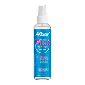 AKban Wig Protein Care Spray for Synthetic & Natural Wigs - Smooth Anti-Frizz Hydrates Moisturizes Cleans Extends Life with Fresh Scent & Tangle-Free Formula