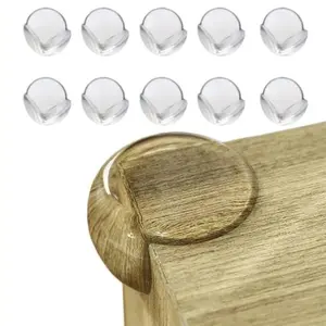10-Piece Table Corner Protector Set, Transparent Furniture Safety Guard, Anti-Collision Corners for Tables, Cribs, Fireplace Edges, High Chair