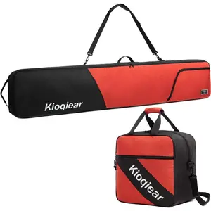 Padded Snowboard and Boot Bag Combo, Perfect for Snowboard Up to 165 cm and Boots Up to Size 13, Includes 1 Padded Snowboard Bag & 1 Padded Boot Bag