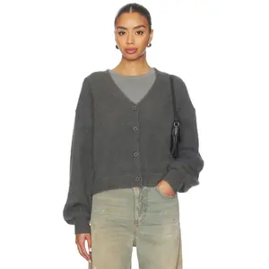 ALL THE WAYS Tula Cardigan in Dark Grey