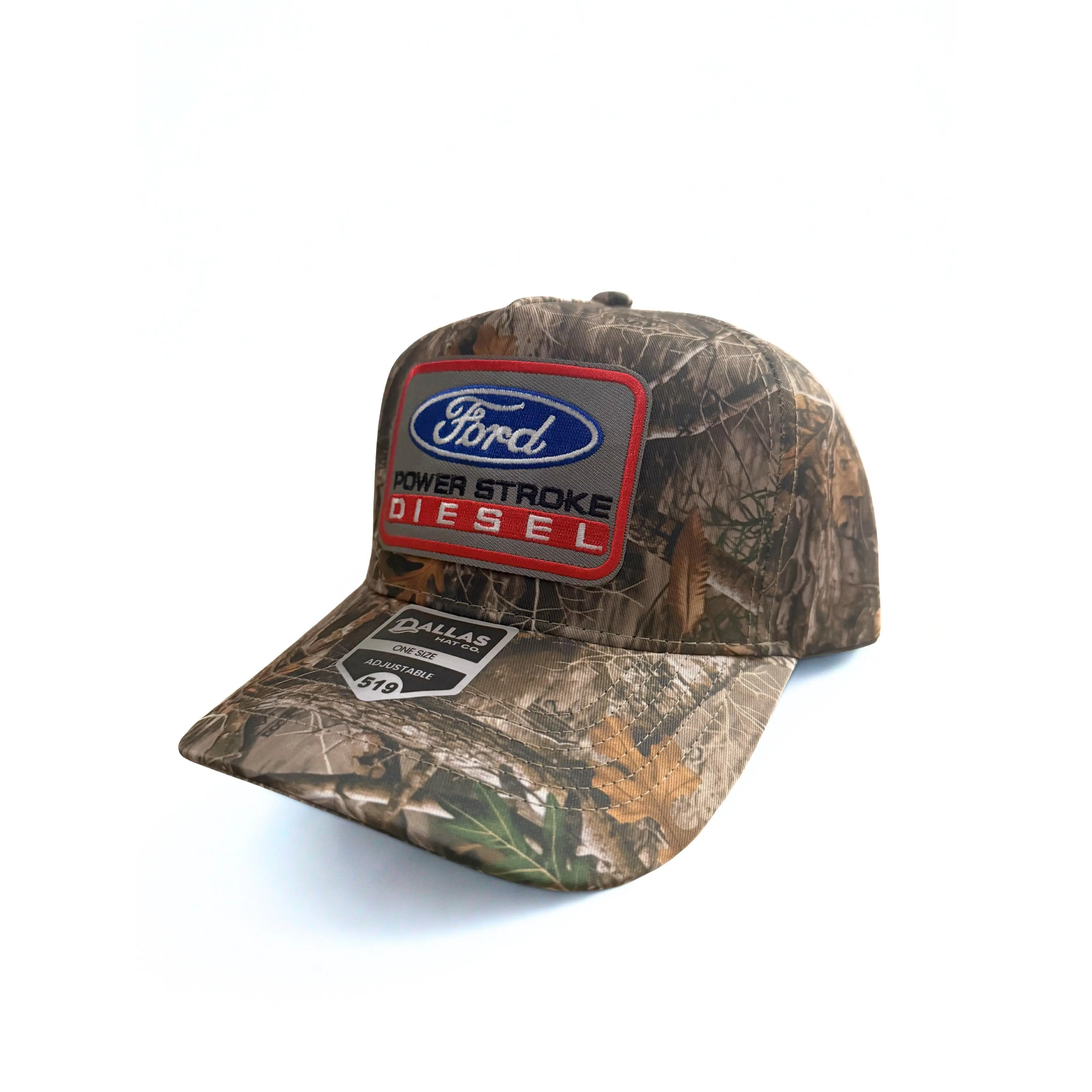 Ford Power Stroke Diesel Embroidered Cap Twill Adjustable Snapback Real Tree Mossy Oak Style