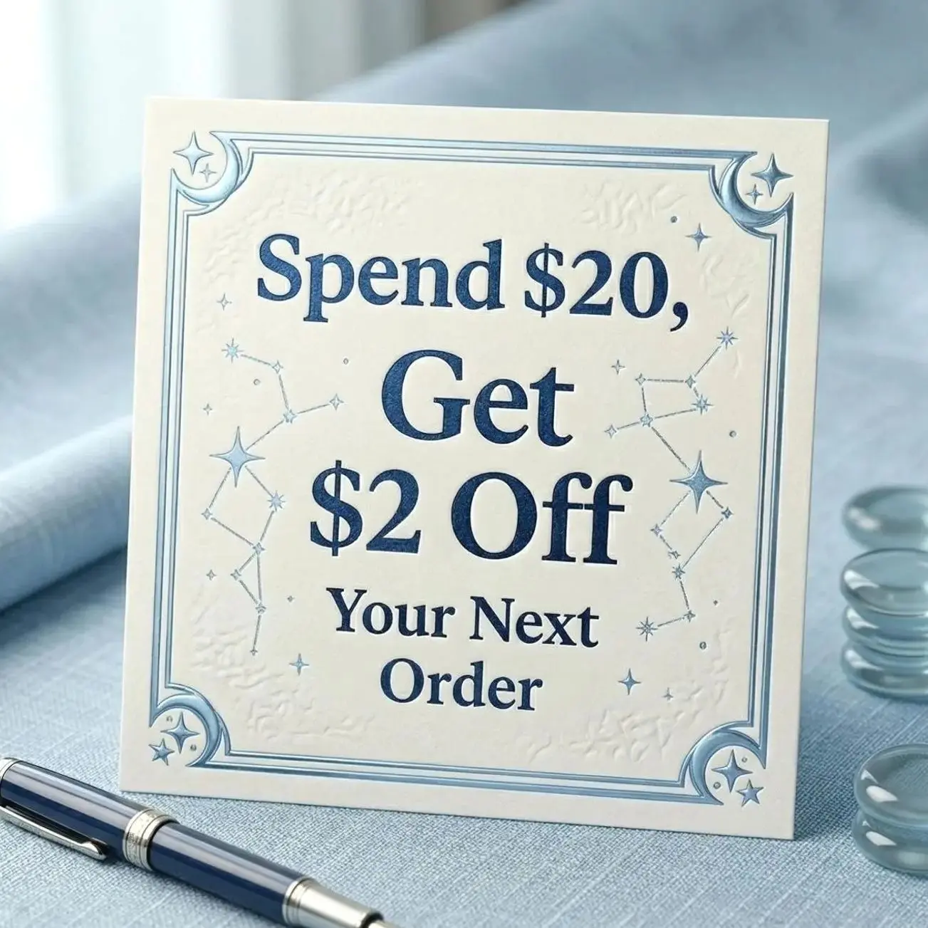 Spend $20, Get $2 Off Your Next Order