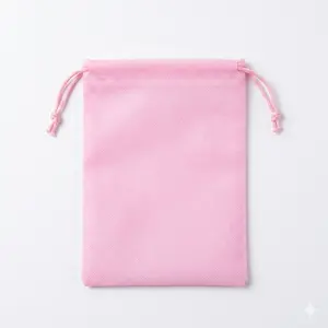 6Pcs Pink Satin Drawstring Wig Storage Bags, Silk Organiser Bags for Wigs and Hair Extension Bundles