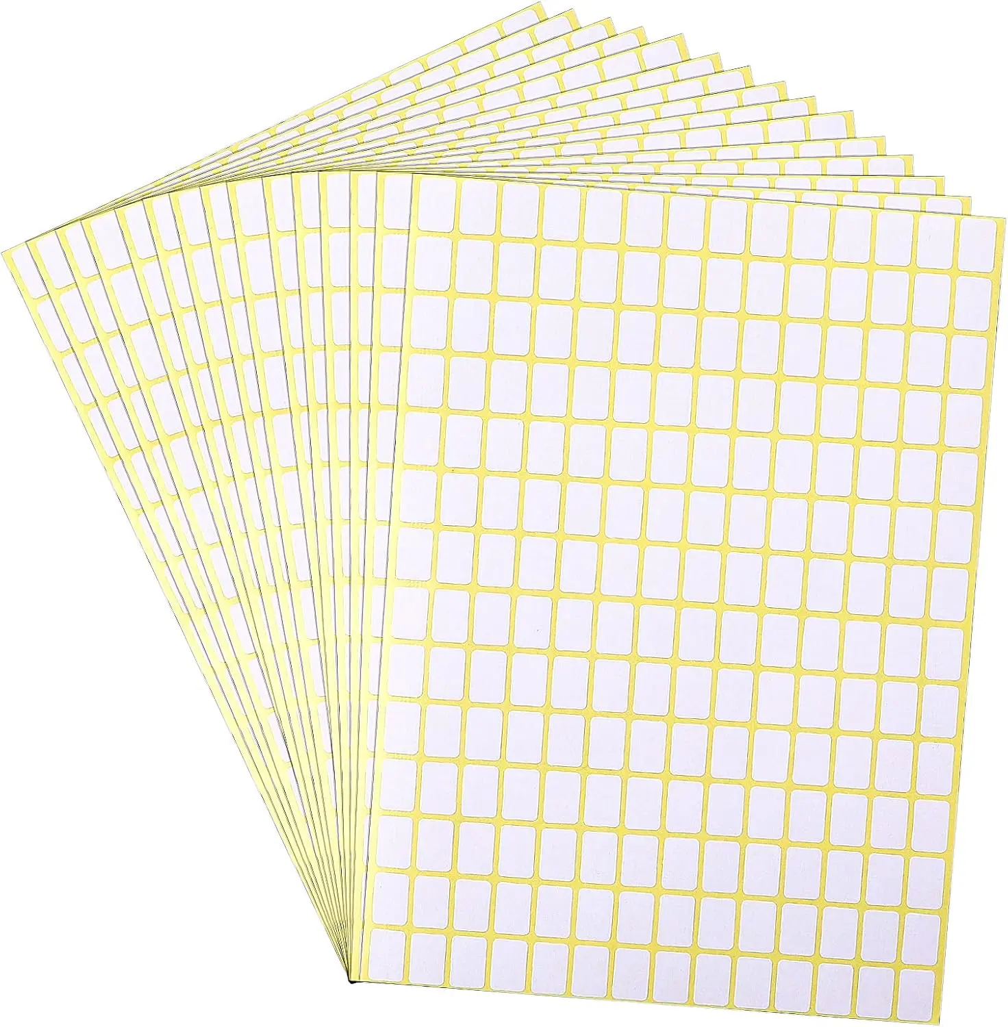 Matte Small White Blank Removable Labels Stickers, 2940 Pcs 13x9 mm Price Tags for Office Use (Jars, Boxes, File Folders)