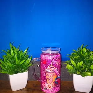 jar cup 16onz personalized ready shake strawberry