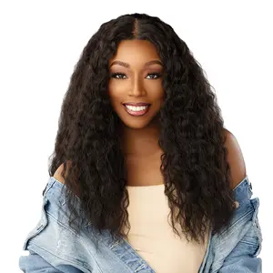Sensationnel HD Lace Front Wig Curls Kinks N Co Glueless Kinky Edges Y-Part Kinky Braid Out 20"