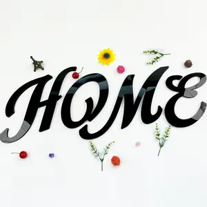 Black 15cm Self-Adhesive Mirror Letter Wall Stickers, Uppercase Artistic Font Design, Removable Acrylic Wall Decals, Ideal for Home Decor, Living Room Decor, Bedroom Decor, Wall Decor, Party Event Decor, Holiday Gifts
