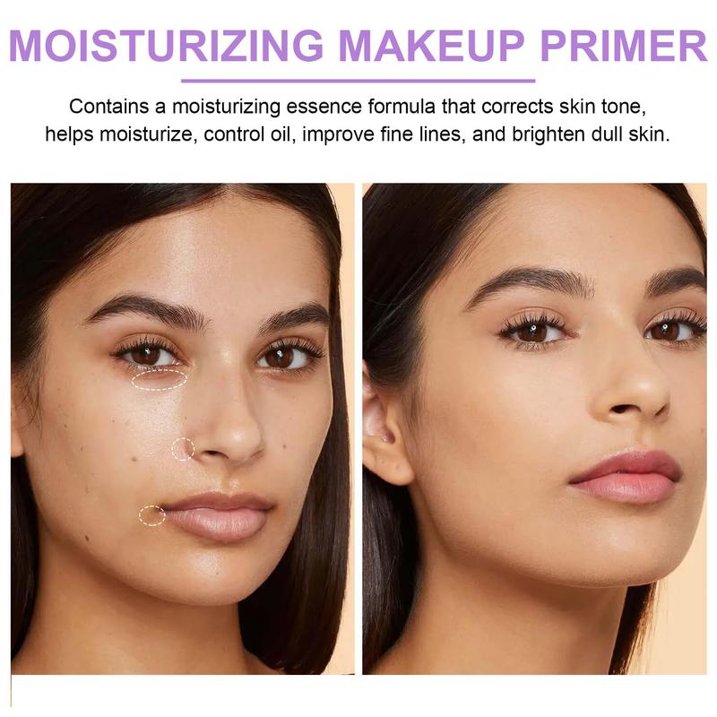 3 in 1 Tinted Primer SPF 50, One Step Color Correcting Moisturizer with Sunscreen, Oil Control Long Lasting Makeup Base for Glowy Natural Skin