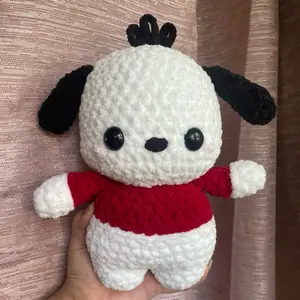 Crochet dog plushie stuff animal Soft Stuffed Figure Crochet dog plushie stuff animal Soft Stuffed Figure