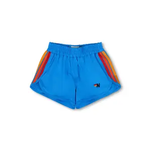 5 STRIPE KIDS FLEX JOGGER SHORT - NEON BLUE
