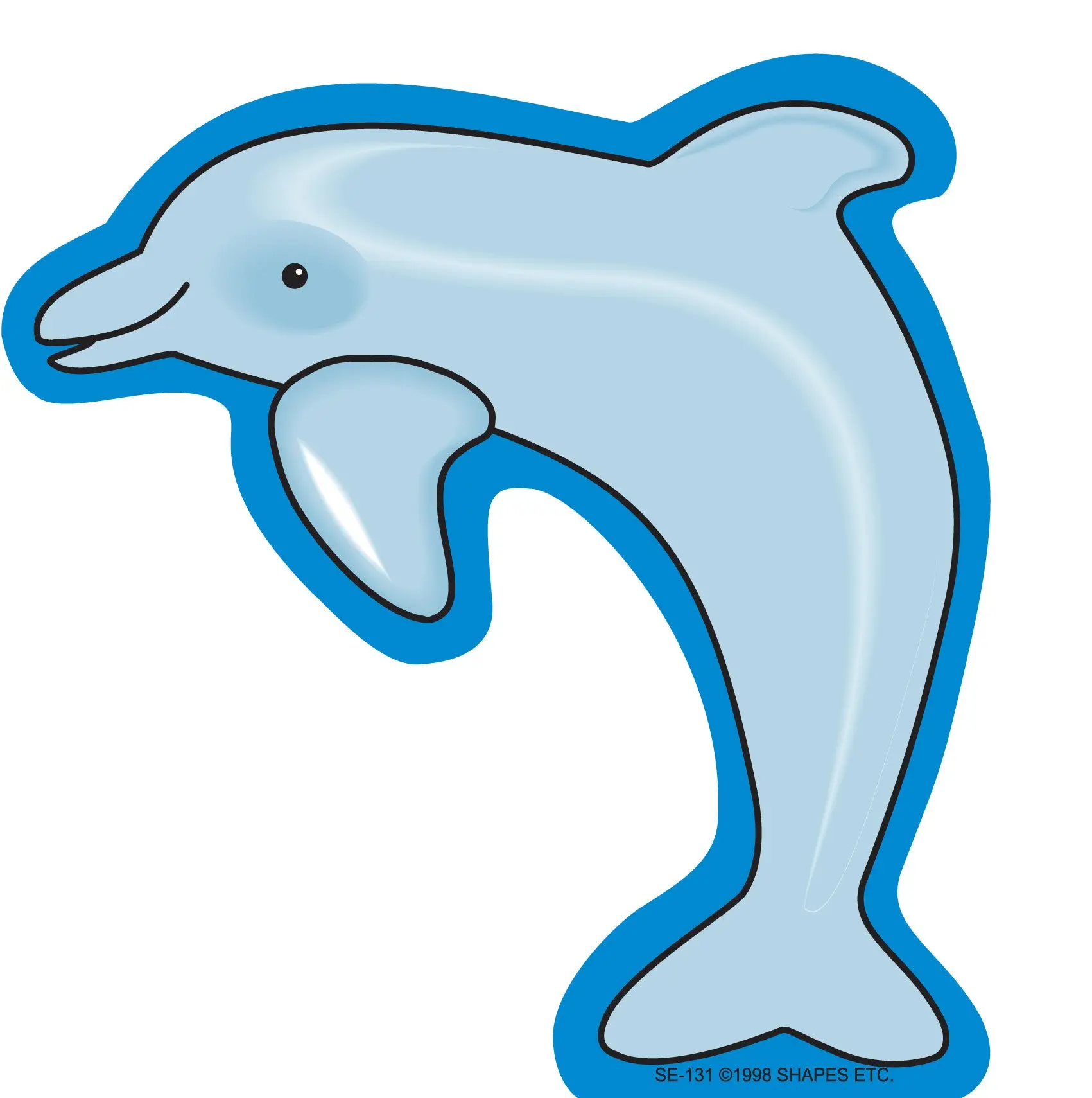 SHAPES ETC. Large Dolphin Notepad, Office Stationery Notepads for Work