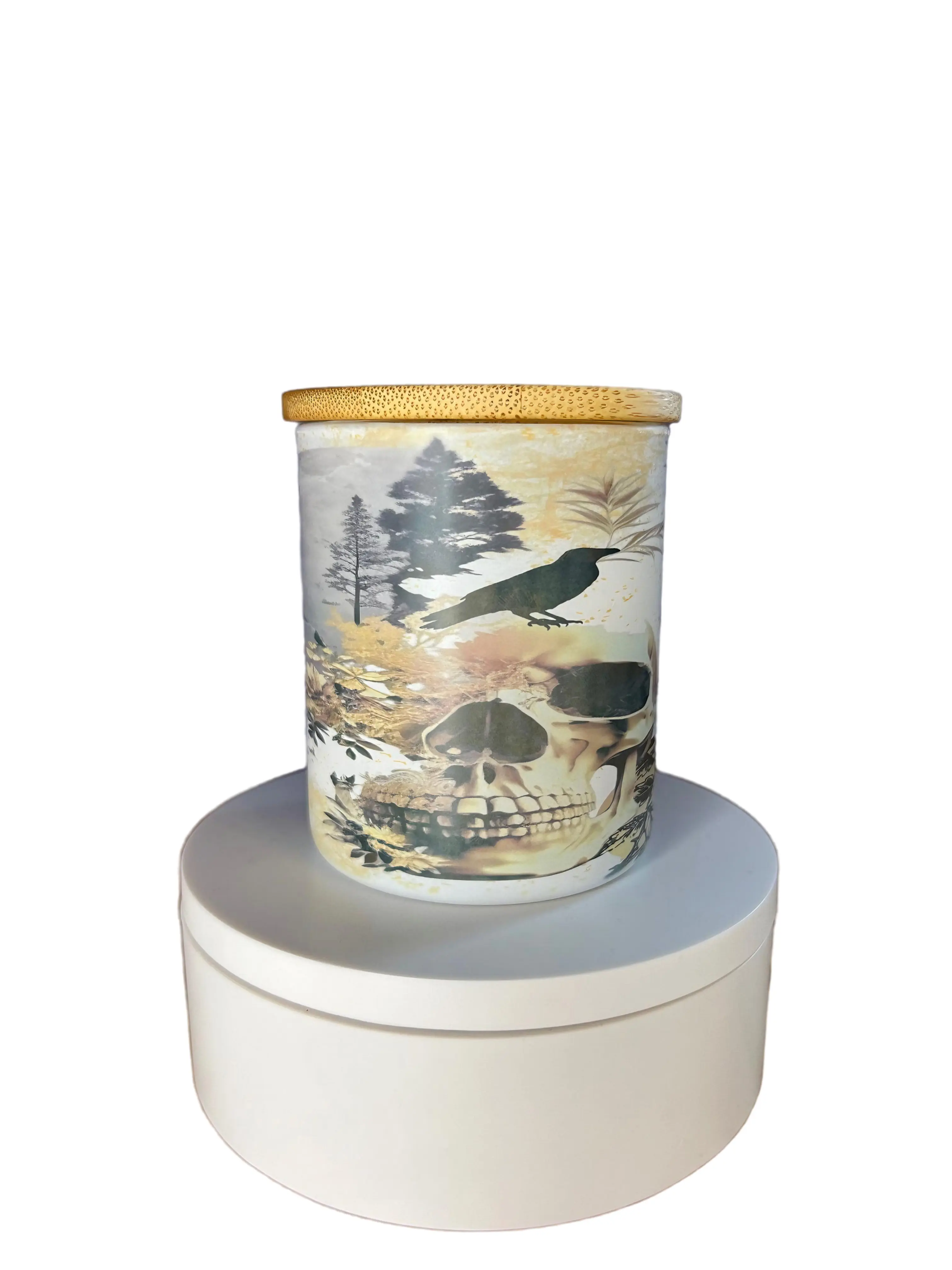 Winter Solstice 6 oz Decorative Scented Soy Wax Sublimation Candle