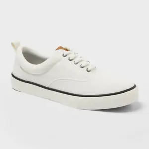 Men's Billy Lace Up Sneakers - Goodfellow & Co White 7