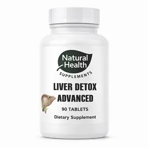 Natural Health Supplements Liver Detox Advanced Dietary Supplement, 90 Tablets with Milk Thistle Extract, Dandelion Root & Boldo Leaf Herbs for Optimal Liver Health - for Adults