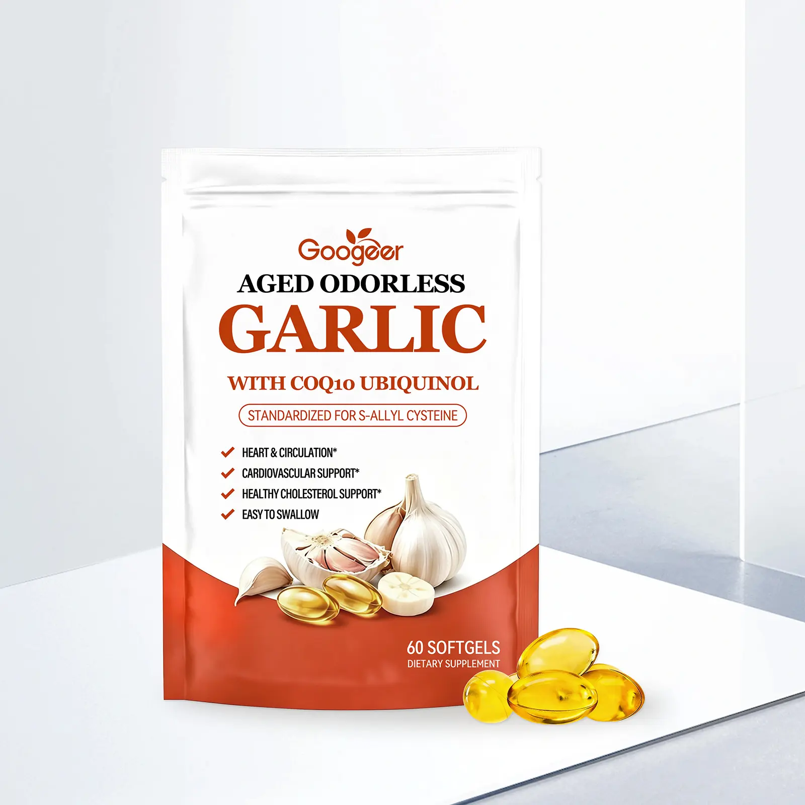 Cardiovascular Vitality Garlic Softgels, Health Supplement 66