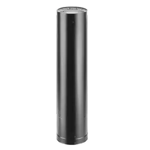 DuraVent  8 in. Dia. Inner Single Wall DuraBlack Stove Pipe - 24 in. Pipe