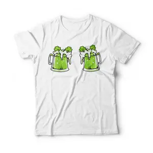 Funny St Patricks Day Drinking Irish Shamrock Green Beer Mug T-Shirt Breathable Graphic Tee Peak Design Sweatshirt Hoodie