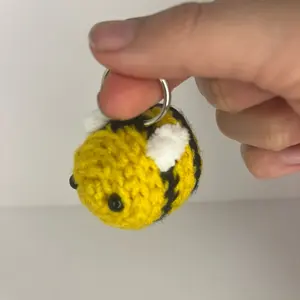 Crochet Bumblebee Keychain