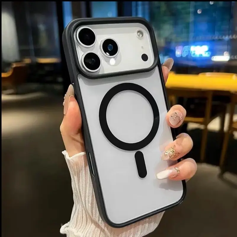 Phone Case - This Magnetic Phone Cover Is Compatible with Wireless Charging for Various for Iphone Including The 17, 16 Pro Max, Plus 15, 14, 13, 12, 11, And Air E. It Features a Non-Yellowing