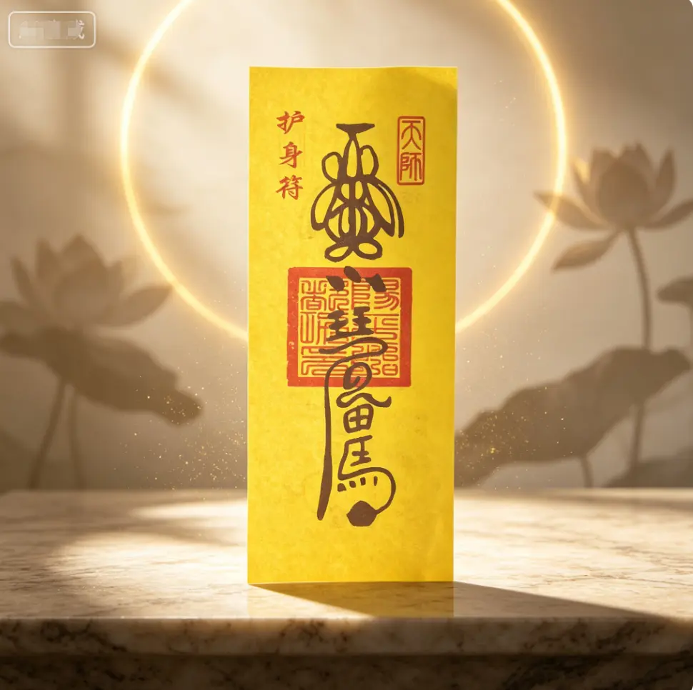 Lucky Guardian Amulet Free Bonus Gift Traditional Oriental Safety Talisman