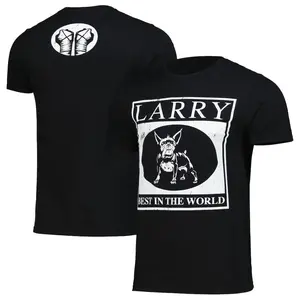 Men's Black CM Punk Larry Best In The World T-Shirt, Retro Sportswear Top, Gift For Him
