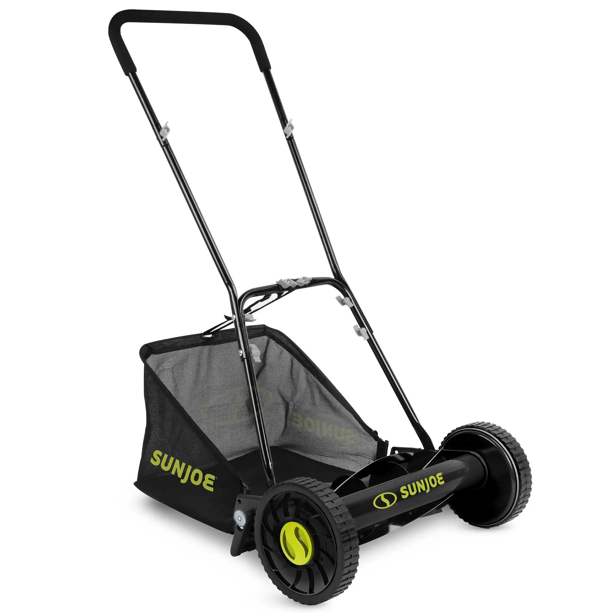 Sun Joe 16" Reel Mower with Grass Catcher and Adjustable Cutting Height, MJ500M Sun Joe 16" Reel Mower with Grass Catcher and Adjustable Cutting Height, MJ500M