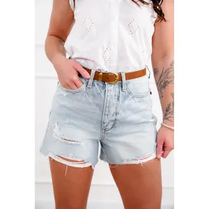 Restock! Judy Blue Light Wash Rigid Magic Cut Off Shorts