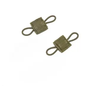 2Pcs Tactical MOLLE Elastic Molle Ribbon Buckle Tactical Binding Retainer for Antenna Stick Pipe Elastic Rope Webbing Buckle Tactical Equipment