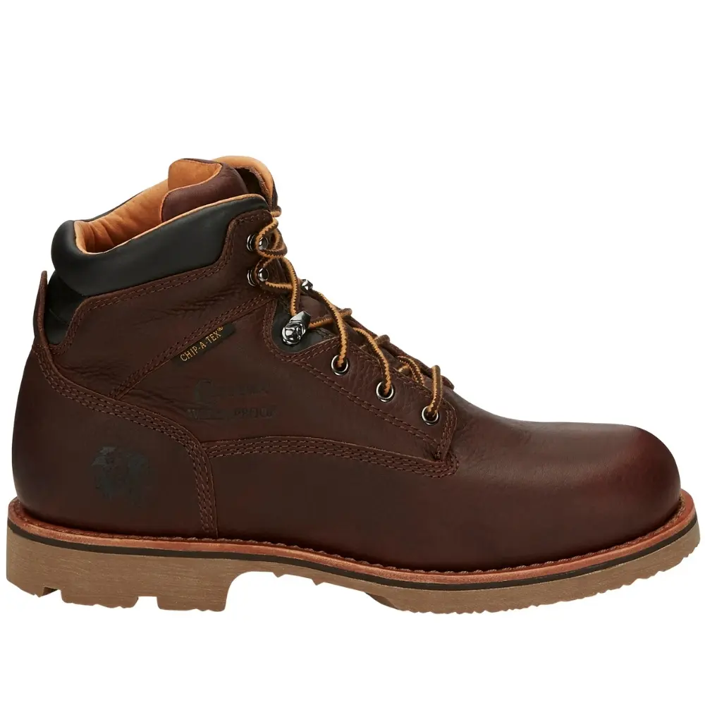 Chippewa Mens Colville 6 Inch Waterproof Round Toe  Work/Duty - Brown