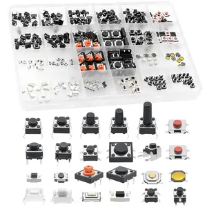 240 Pcs 24 Value Micro Momentary Tactile Push Button Switch Tact Assortment Kit