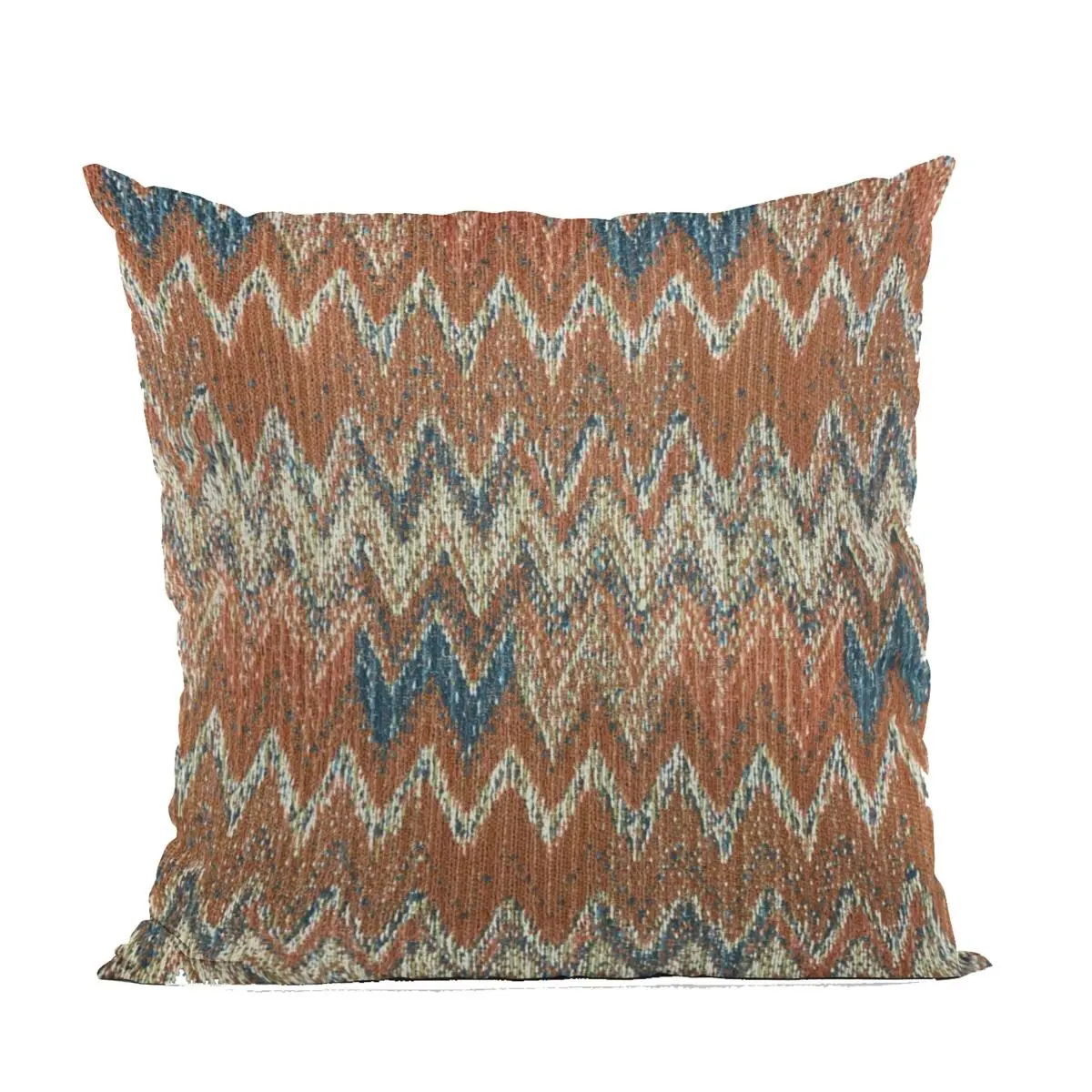 Plutus Brands PBRA2427-1220-DP Luxury Multi-Color Wave Chevron Standard Pillow, 12x20 in Throw Pillow, Chevron Standard Pillows