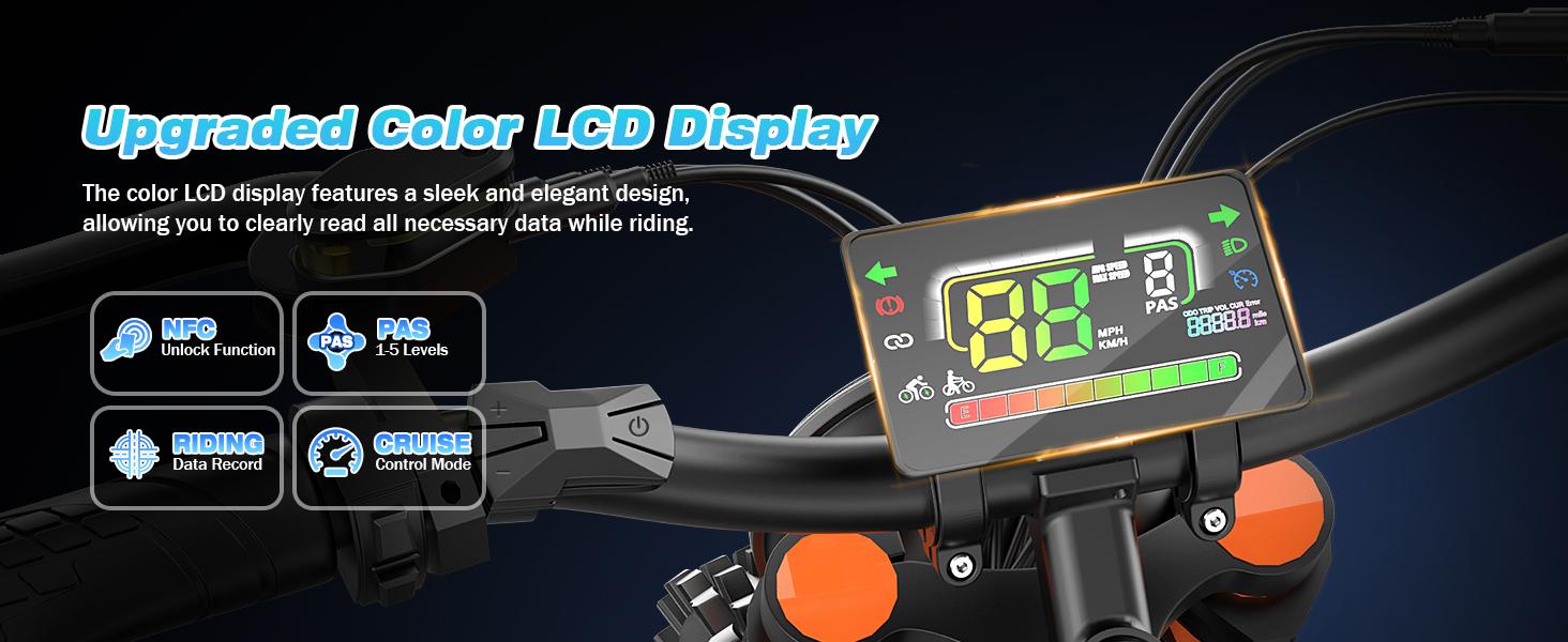 Electric Dirt Bike for Adults, 2500W Peak Motor, 40 MPH Top Speed, 60V 30Ah Battery, 100 mi Range, NFC Keyless Unlock, Dual Hydraulic Brakes, Full Suspension