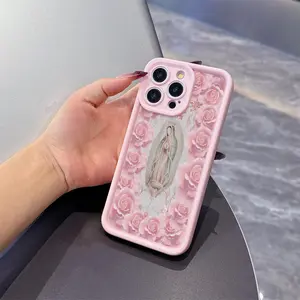 Phone Case with Maria Design, Tpu Shockproof Cover for iPhone X/XS/11/12/13/14/15/16/17pro Max, Perfect Birthday Gift for Couples & Teens