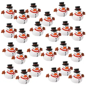 2" Bulk 120 Pc. Snowman with Hat & Scarf White Rubber Ducks