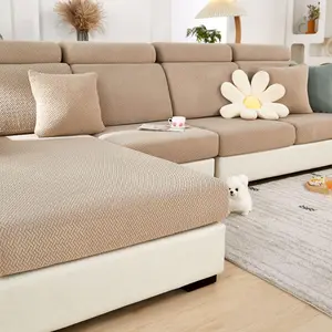 Magic Sofa Covers Couch Covers 2024 New Couch Cushion Covers Universal Sofa Covers Washable Stretch Slipcovers for Sectional Sofa (Texture Light Coffee,Back Cover M)