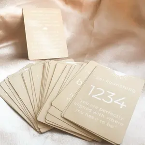 Angel Number Affirmation Cards for Spiritual Guidance, Daily Empowerment/Alignment & Self Belief - Inspirational Messages for Positive Vibes & Energy