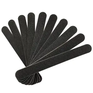 Nail File 10 PCS Professional Double Sided 100/180 Grit Nail Files Emery Board Black Manicure Pedicure Tool Nail Care and Nail Buffering Files
