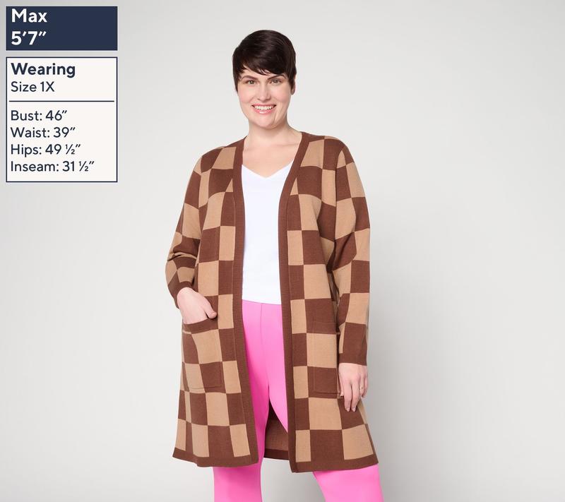 Mally Roncal Novelty Long Sleeve Cardigan