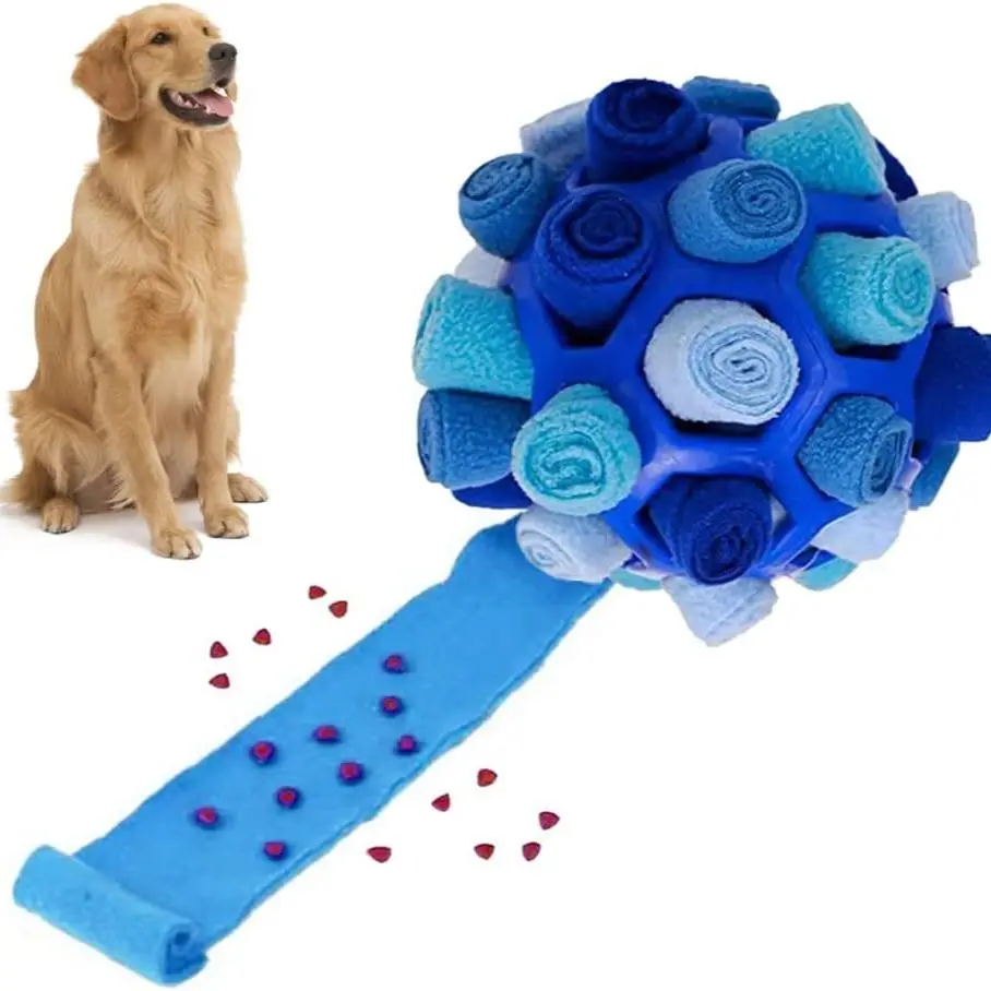 Gift for Pets, Small Dog Smelling Fried Ball, Pets Smelling Snack, Ball Puzzle, Native Hidden Toy, Pet Snuffle Ball, Velvet Dog Smelling Puzzle, Dog C